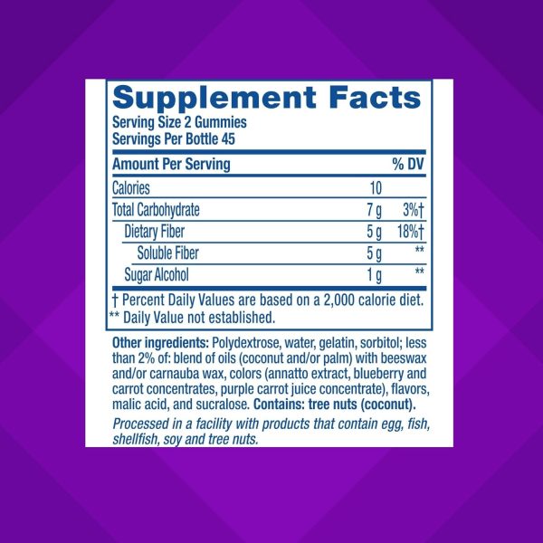 Vitafusion Fiber Well Sugar Free Gummies – 90 Count - Image 8