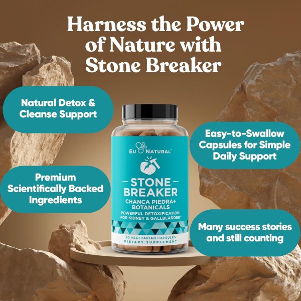 Chanca Piedra Stone Breaker – Natural Dissolver, Kidney Cleanse & Gallbladder Supplement – Detoxify Urinary Tract, Flush Impurities, Clear System – 120 Vegan Soft Capsules - Image 2