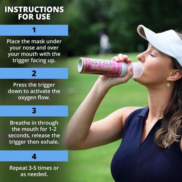 Boost Oxygen 5 Liter Natural Pure Canned Supplemental Oxygen Bottle with Built in Mouthpiece for High Altitudes and Recovery, Natural Flavor (3 Pack), Flavorless, 3.0 Count - Image 6