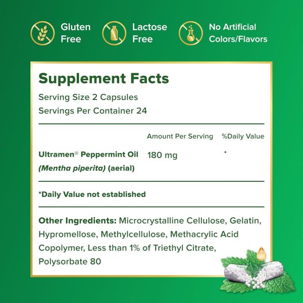 IBgard Gut Health Supplement, Peppermint Oil Capsules for Abdominal Comfort, 48 Capsules - Image 6