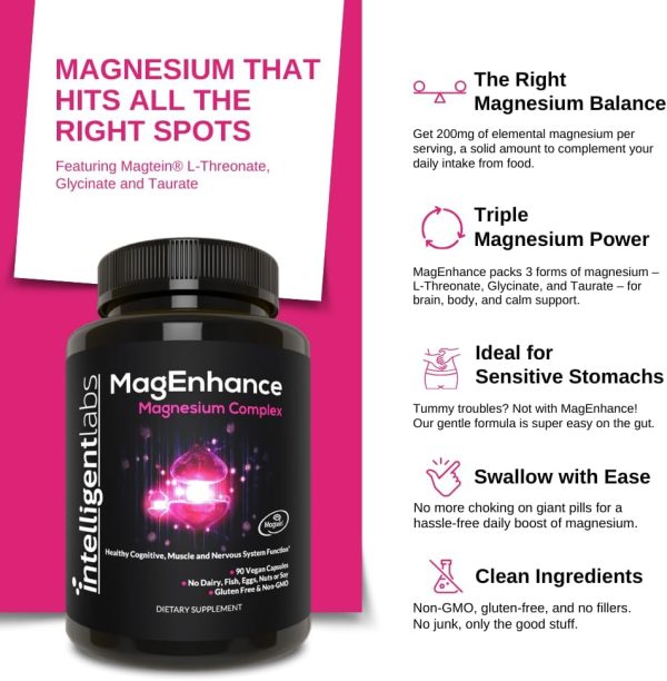 Innate Vitality Magnesium Glycinate 500mg | 70mg Elemental Magnesium Supplement- High Absorption, Non-GMO & No Gluten - Supports Nerve, Muscle, Bone & Heart Health - 240 Vegan Capsules Magnesio - Image 3