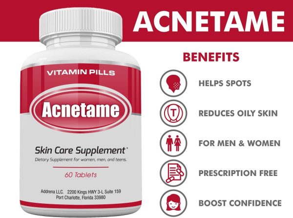 Acne Pills 2 Pack 120 Pills- Vitamin Supplements for Acne Breakouts- Hormonal Pimple Tablets to Clear Oily Skin for Women, Men, Teens, and Adults - Image 6