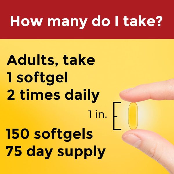 Nature Made Triple Omega 3 6 9 Supplements, Flaxseed, Safflower & Olive Oils, Fish Free Omega 3 Fatty Acid Supplement, 150 Softgels, 75 Day Supply - Image 4