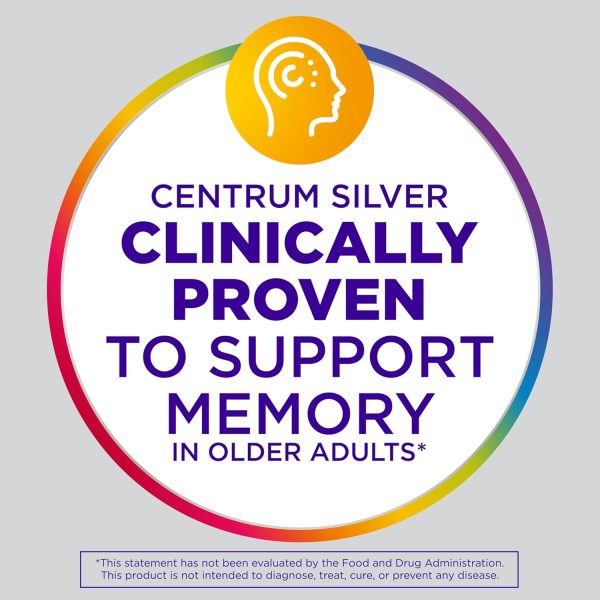 Centrum Silver Women's Multivitamin for Women 50 Plus, Multivitamin/Multimineral Supplement with Vitamin D3, B Vitamins, Non-GMO Ingredients, Supports Memory and Cognition in Older Adults - 200 Ct - Image 4