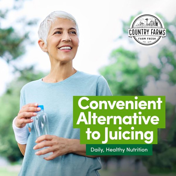 OUNTRY FARMS Super Fruits and Veggies Capsules, Whole Food Supplement, Powerful Antioxidant, Supports Energy, Immune Health, Boosts Digestive Health, 30 Organic Super Foods, 60 Servings, 2 Pack - Image 4