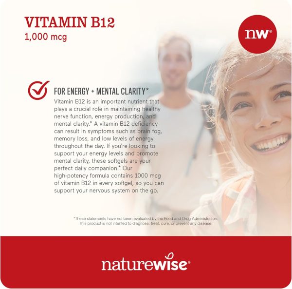 NatureWise Vitamin D3 2000iu 360 Count and Vitamin B12 1000mcg 60 Softgels for Energy, Immune Support and Healthy Muscle Function - Image 5