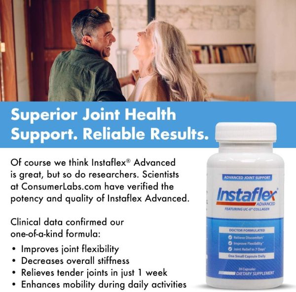Instaflex Advanced Joint Support - Doctor Formulated Joint Relief Supplement, Featuring Collagen & 5 Other Joint Discomfort Fighting Ingredients - 14 Count - Image 5