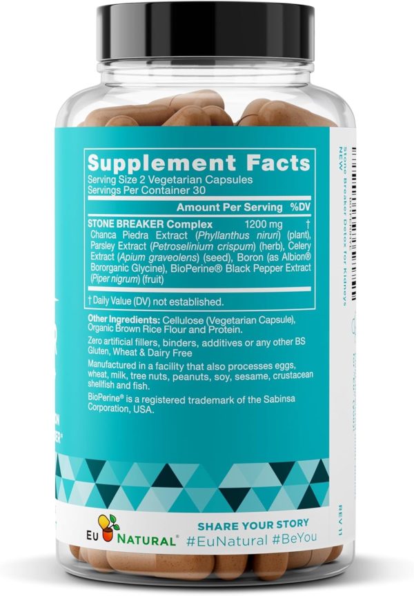 Chanca Piedra Stone Breaker – Natural Dissolver, Kidney Cleanse & Gallbladder Supplement – Detoxify Urinary Tract, Flush Impurities, Clear System – 120 Vegan Soft Capsules - Image 5