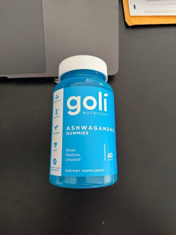 Goli Ashwagandha & Vitamin D Gummy - 60 Count - Mixed Berry, KSM-66, Vegan, Plant Based, Non-GMO, Gluten-Free & Gelatin Free Relax. Restore. Unwind, Pack of 1 - Image 6