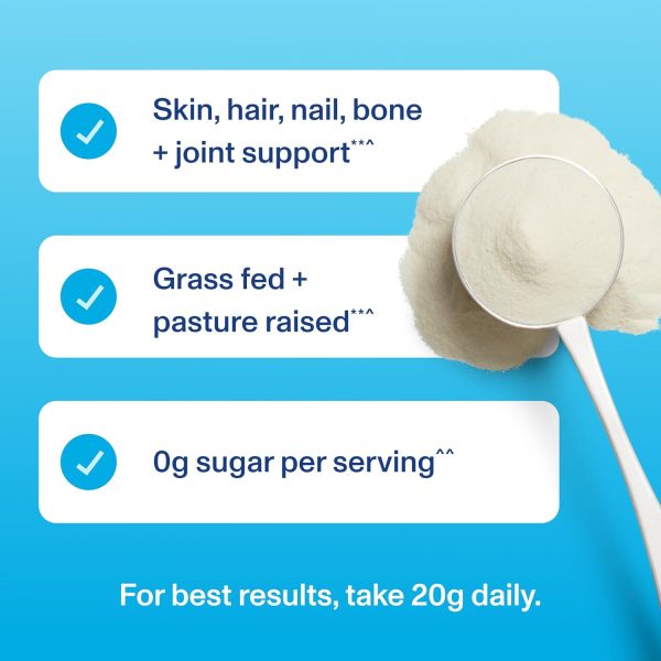 Vital Proteins Collagen Peptides Powder - Grass Fed Collagen Peptides for Hair, Nail, Skin, Bone & Joint Health, Unflavored, 27 Servings - Image 6