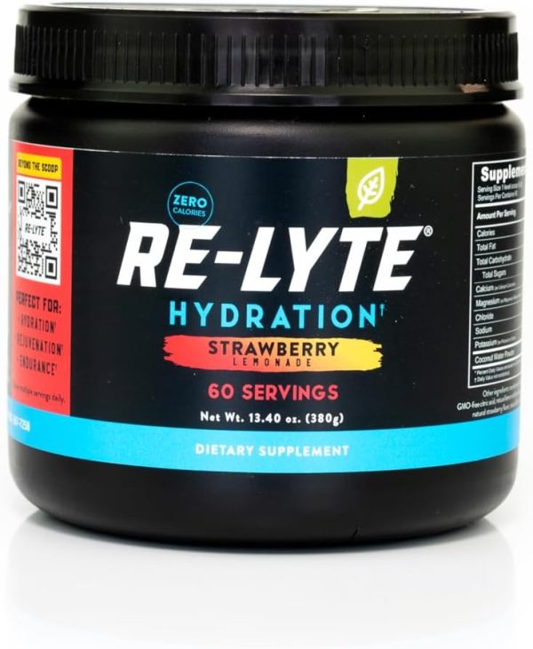 REDMOND Re-Lyte Hydration Electrolyte Powder Mix (Strawberry Lemonade) - Image 4