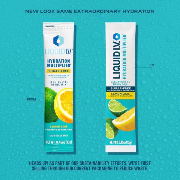 Liquid I.V. Sugar-Free Hydration Multiplier - Lemon Lime – Hydration Powder Packets | Electrolyte Drink Mix | Easy Open Single-Serving Stick | Non-GMO | 14 Sticks - Image 5