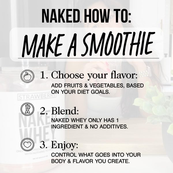 NAKED Whey Vanilla Protein Powder - Only 3 Ingredients - Grass Fed Whey Protein Powder, Vanilla Flavor, and Organic Coconut Sugar, No GMO, No Soy, and Gluten Free - 24 Servings - Image 7
