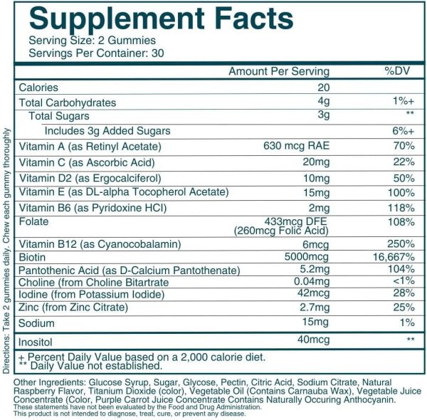 WEEM Hair Skin and Nails Gummies - Supports Healthy Hair - Vegan biotin Vitamins for Women & Men Supports Faster Hair Growth, Stronger Nails, Healthy Skin, Extra Strength (1) - Image 2
