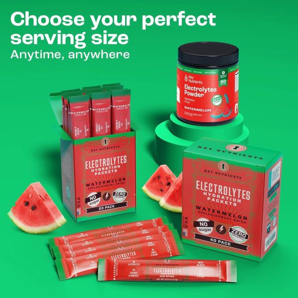 KEY NUTRIENTS Multivitamin Electrolytes Powder No Sugar - Delicious Passion Fruit Electrolyte Powder - Endurance & Energy Supplement - Hydration Powder - No Calories - 90 Servings - Made in USA - Image 7