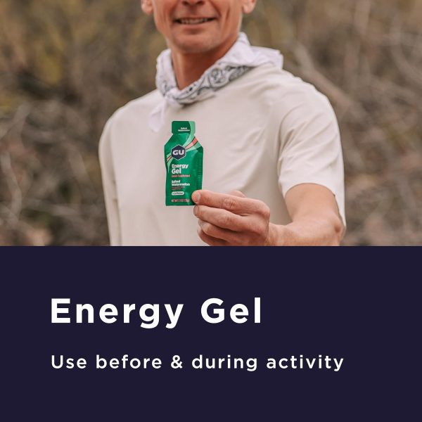 GU Energy Original Sports Nutrition Energy Gel, Vegan, Gluten-Free, Kosher, and Dairy-Free On-the-Go Energy for Any Workout, 24-Count, Lemon Sublime - Image 2