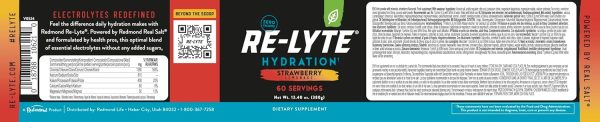 REDMOND Re-Lyte Hydration Electrolyte Powder Mix (Strawberry Lemonade) - Image 2