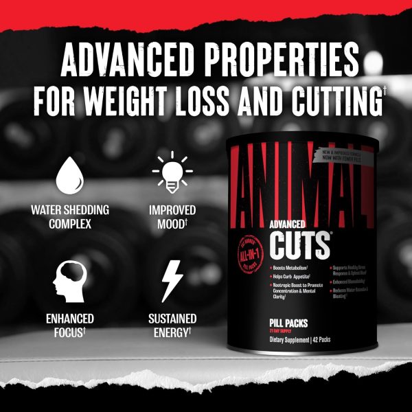 Animal Cuts Thermogenic Fat Burner - Weight Loss Pills for Women and Men for Metabolism, Energy, Focus, and Nootropic Brain Support with Ketones Appetite Suppressant Diet Pills, 42 Packs - Image 6
