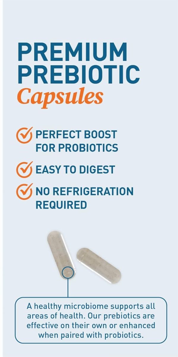 Dr. Tobias Prebiotics, Supports Digestion & Gut Health, Feed Good Probiotic Bacteria, Boost Gut Immune Function, Vegan & Non-GMO Gut Health Supplements for Men and Women, 30 Capsules, 30 Servings - Image 3