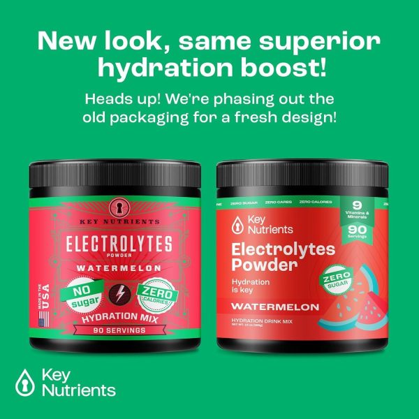 KEY NUTRIENTS Multivitamin Electrolytes Powder No Sugar - Delicious Passion Fruit Electrolyte Powder - Endurance & Energy Supplement - Hydration Powder - No Calories - 90 Servings - Made in USA - Image 3