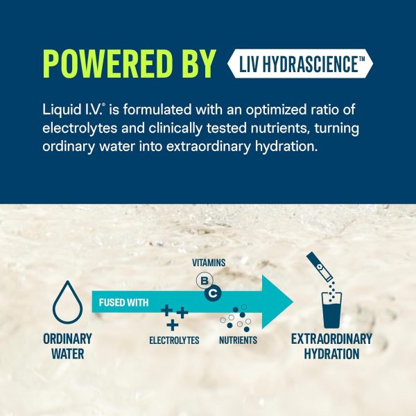 Liquid I.V. Sugar-Free Hydration Multiplier - Lemon Lime – Hydration Powder Packets | Electrolyte Drink Mix | Easy Open Single-Serving Stick | Non-GMO | 14 Sticks - Image 4