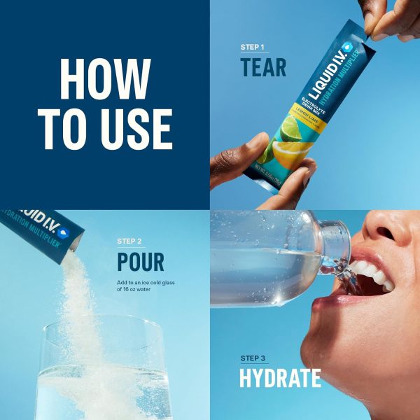 Liquid I.V.® Hydration Multiplier - Lemon Lime | Electrolyte Powder Drink Mix | 1 Pack (16 Servings) - Image 6