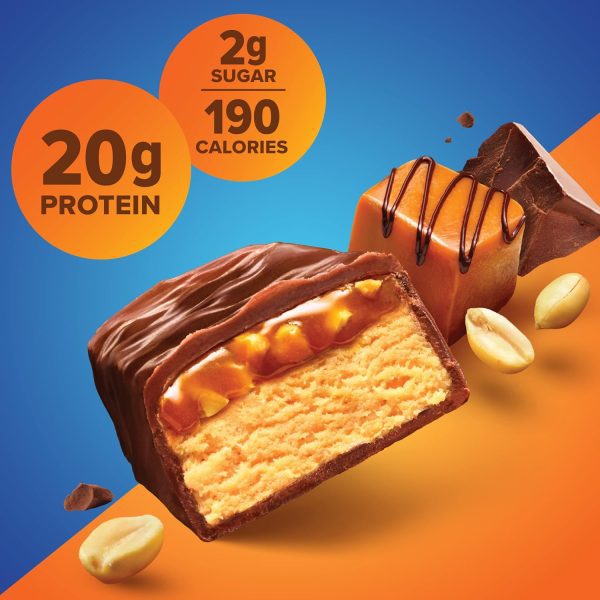 Pure Protein Bars, High Protein, Nutritious Snacks to Support Energy, Low Sugar, Gluten Free, Chocolate Peanut Caramel, 1.76oz, 12 Count (Pack of 1) (Packaging May Vary) - Image 4