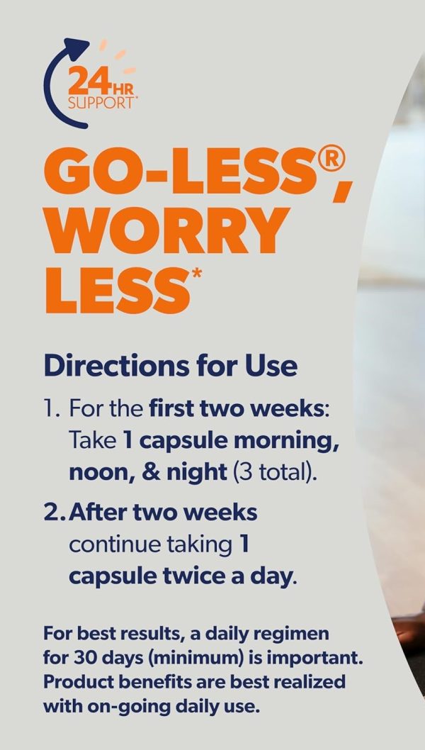 AZO Bladder Control with Go-Less Daily Supplement | Helps Reduce Occasional Urgency, leakage due to laughing, sneezing and exercise††† | 72 Capsules - Image 5