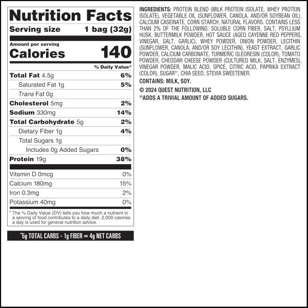 Quest Nutrition Tortilla Style Protein Chips Variety Pack, Chili Lime, Nacho Cheese, Loaded Taco, Low Carb, High Protein, Gluten Free, 1.1 oz (Pack of 12) - Image 6