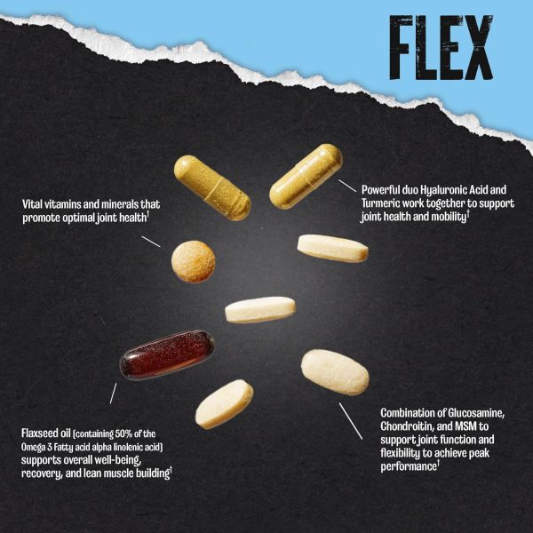 Animal Flex - Glucosamine Chondroitin Joint Supplement for Women and Men Discomfort with Turmeric, MSM, Boswellia for Cartilage, Joint Health, Muscles, Back, Knees, Shoulder, and Hip, 44 Packs - Image 4