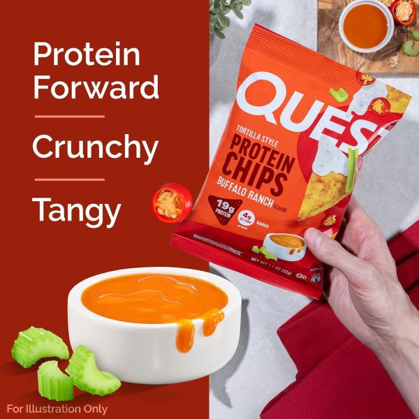 Quest Nutrition Tortilla Style Protein Chips Variety Pack, Chili Lime, Nacho Cheese, Loaded Taco, Low Carb, High Protein, Gluten Free, 1.1 oz (Pack of 12) - Image 3
