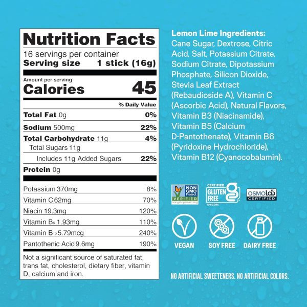 Liquid I.V.® Hydration Multiplier - Lemon Lime | Electrolyte Powder Drink Mix | 1 Pack (16 Servings) - Image 4