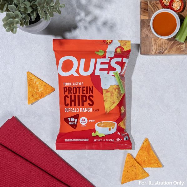 Quest Nutrition Tortilla Style Protein Chips Variety Pack, Chili Lime, Nacho Cheese, Loaded Taco, Low Carb, High Protein, Gluten Free, 1.1 oz (Pack of 12) - Image 4