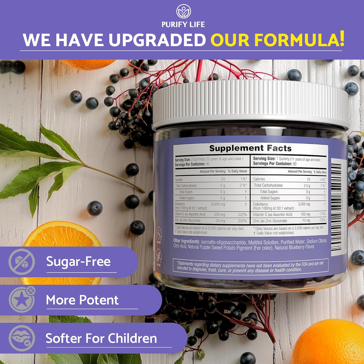 Purify Life Sugar-Free Milk Thistle Gummies for Liver Cleanse, Detox & Cell Repair (1000mg/serv) Cardo Mariano, Milk Thistle Extract & Antioxidant Support, Vegan, Replaces Pills & Capsules - Image 3