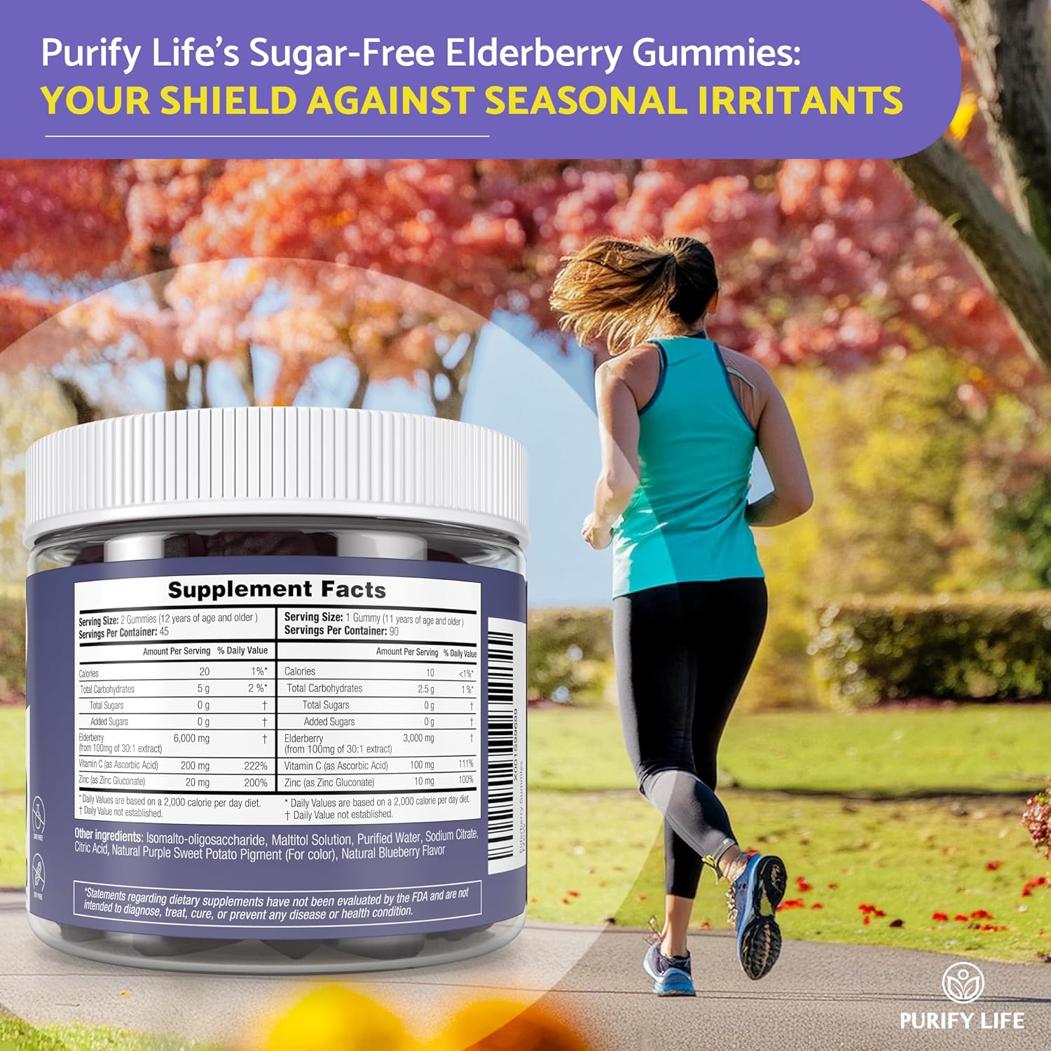 Purify Life Sugar-Free Milk Thistle Gummies for Liver Cleanse, Detox & Cell Repair (1000mg/serv) Cardo Mariano, Milk Thistle Extract & Antioxidant Support, Vegan, Replaces Pills & Capsules - Image 5