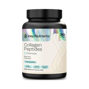 KEY NUTRIENTS Collagen Peptides Powder, Multi Collagen Peptides Powder, Collagen Powder Unflavored Electrolytes, Collagen Supplements, Collagen Peptides for Women, Collagen for Men (30 Servings)
