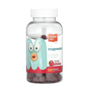 Chapter One Magnesium Gummies for Kids & Adults - Natural Calm Gummies - Calm Magnesium Citrate - Bone and Muscle Function Supplements for Kids & Adults - Mood Support, Kosher Raspberry Flavor (120)
