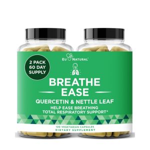 Breathe Inhaler Support Supplement – Sinus, Lungs, Open & Clear Airways – Seasonal Nasal Health, Bronchial Wellness, Healthy Chest – Quercetin, Vitamin D, Bromelain Pills – 120 Vegetarian Capsules