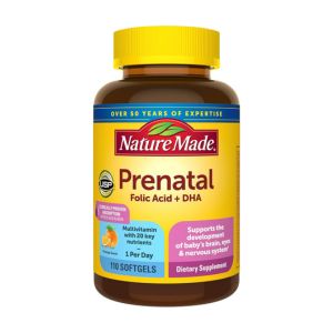 DHA, Prenatal Vitamin and Mineral Supplement for Daily Nutritional Support, 110 Softgels, 110 Day Supply