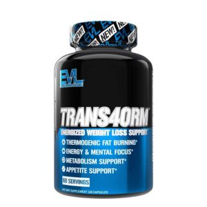 EVL Thermogenic Fat Burner Support - Fast Acting Weight Loss Energy and Appetite Support - Trans4orm Green Tea Supplement for Men and Women - 60 Servings