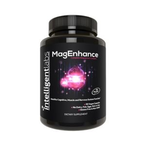 Intelligent Labs MagEnhance Magtein Magnesium Complex Supplement L-Threonate with Magnesium Glycinate and Taurate, 90 Capsules