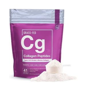 Essential Elements Hydrolyzed Collagen Peptides Powder - Supplement for Joint, Skin, Hair, & Nail Support Types I III Non-GMO, Hormone-Free, Grass-Fed 41 Servings
