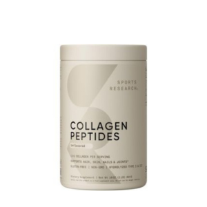 Sports Research Collagen Peptides for Women & Men, Unflavored, 16 oz., Hydrolyzed Type 1 & 3 Collagen Powder Protein Supplement for Healthy Skin, Nails, Bones & Joints