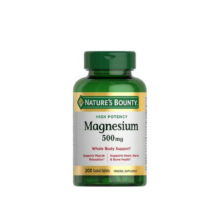 Nature's Bounty Magnesium Supplements - Magnesium 500 Mg Tablets for Bone & Muscle Health, 200 Count (Pack of 1)