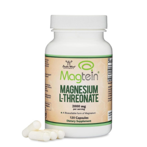 Magnesium L Threonate, Magtein™, Sleep and Cognitive Support – High Absorption – Most Bioavailable Form of Magnesium – 2,000 mg – 120 Capsules
