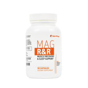 SaltWrap Mag R&R - Nighttime Muscle Cramps Support, Natural Sleep Support for Adults with Magnesium Glycinate for Muscle Spasm and Leg Cramps Relief, 90 Capsules