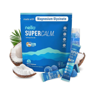 Supercalm Drink Mix - Ashwagandha KSM 66, Magnesium Glycinate & L-Theanine Supplement - Ashwagandha Root Extract - Focus and Relaxation Support (20 Travel Packets) - Melon Berry