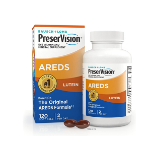 PreserVision AREDS 2 Eye Vitamins, Lutein and Zeaxanthin Supplement with Vitamin C, Vitamin E, Zinc, and Copper, 120 Softgels (Minigels)