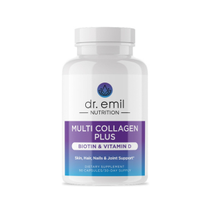 DR. EMIL NUTRITION Multi Collagen Peptides Plus Biotin and Vitamin D - Biotin and Collagen Supplements for Hair Skin and Nails - Biotin Pills for Hair Growth
