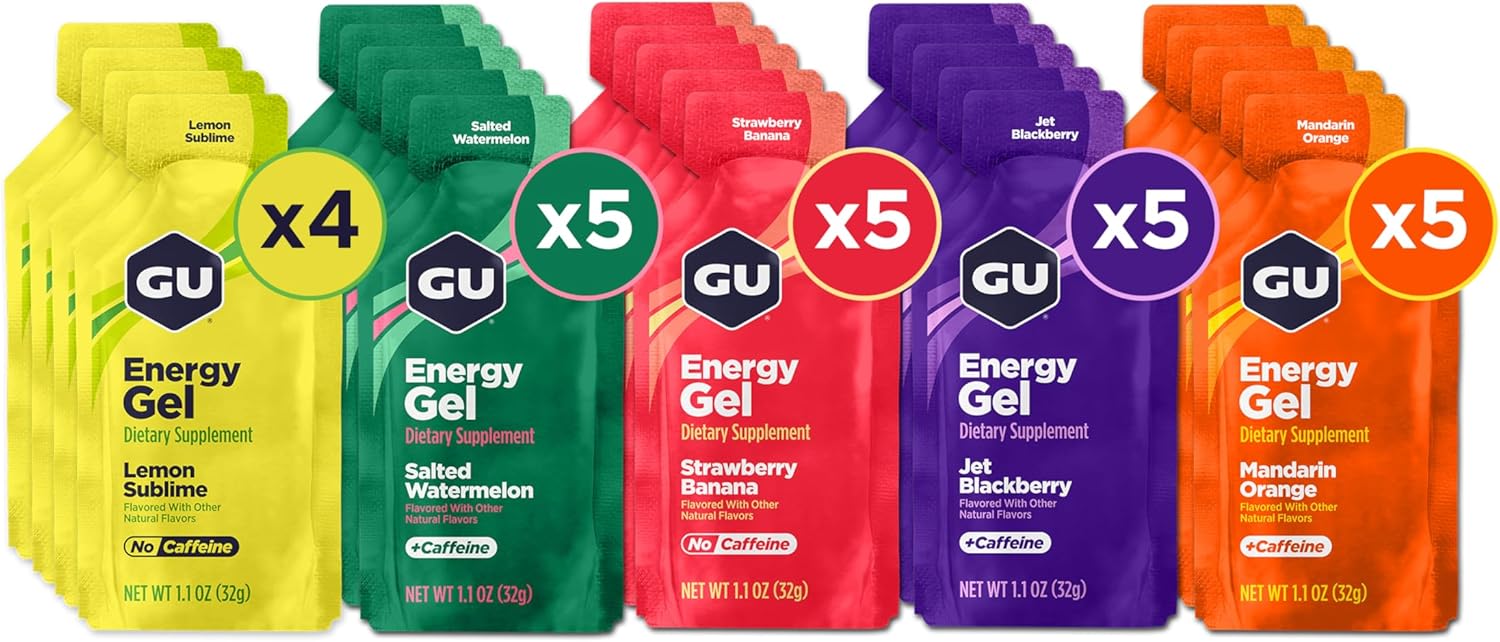 GU Energy Original Sports Nutrition Energy Gel, Vegan, Gluten-Free, Kosher, and Dairy-Free On-the-Go Energy for Any Workout, 24-Count, Assorted Flavors - Image 7